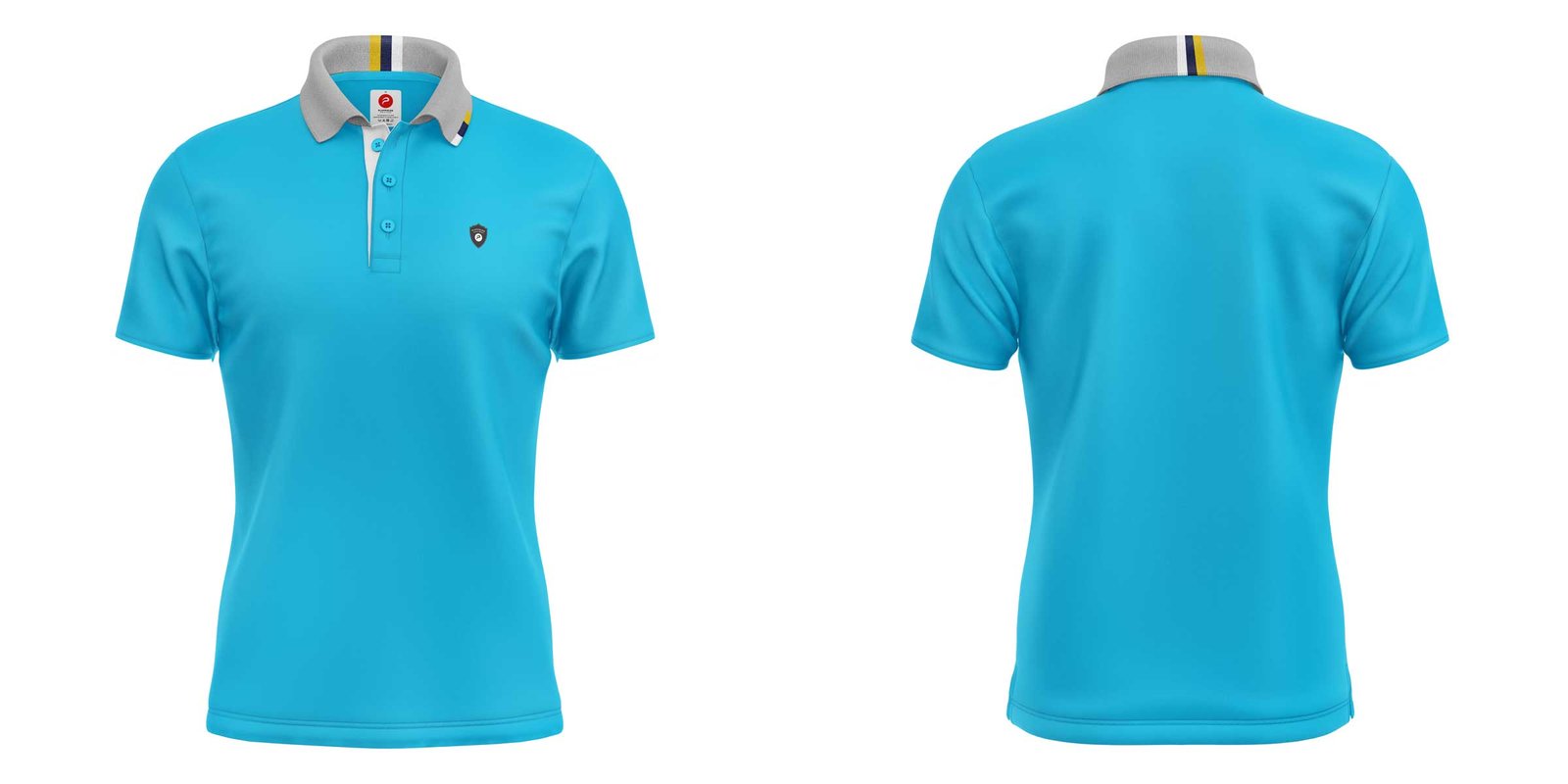 Intarsia Jacquard Collar Polo